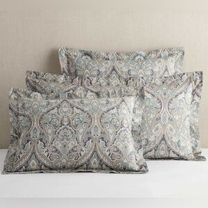 Set of 2 POTTERY BARN Standard Mackenna Paisley Percale Pillow Sham
